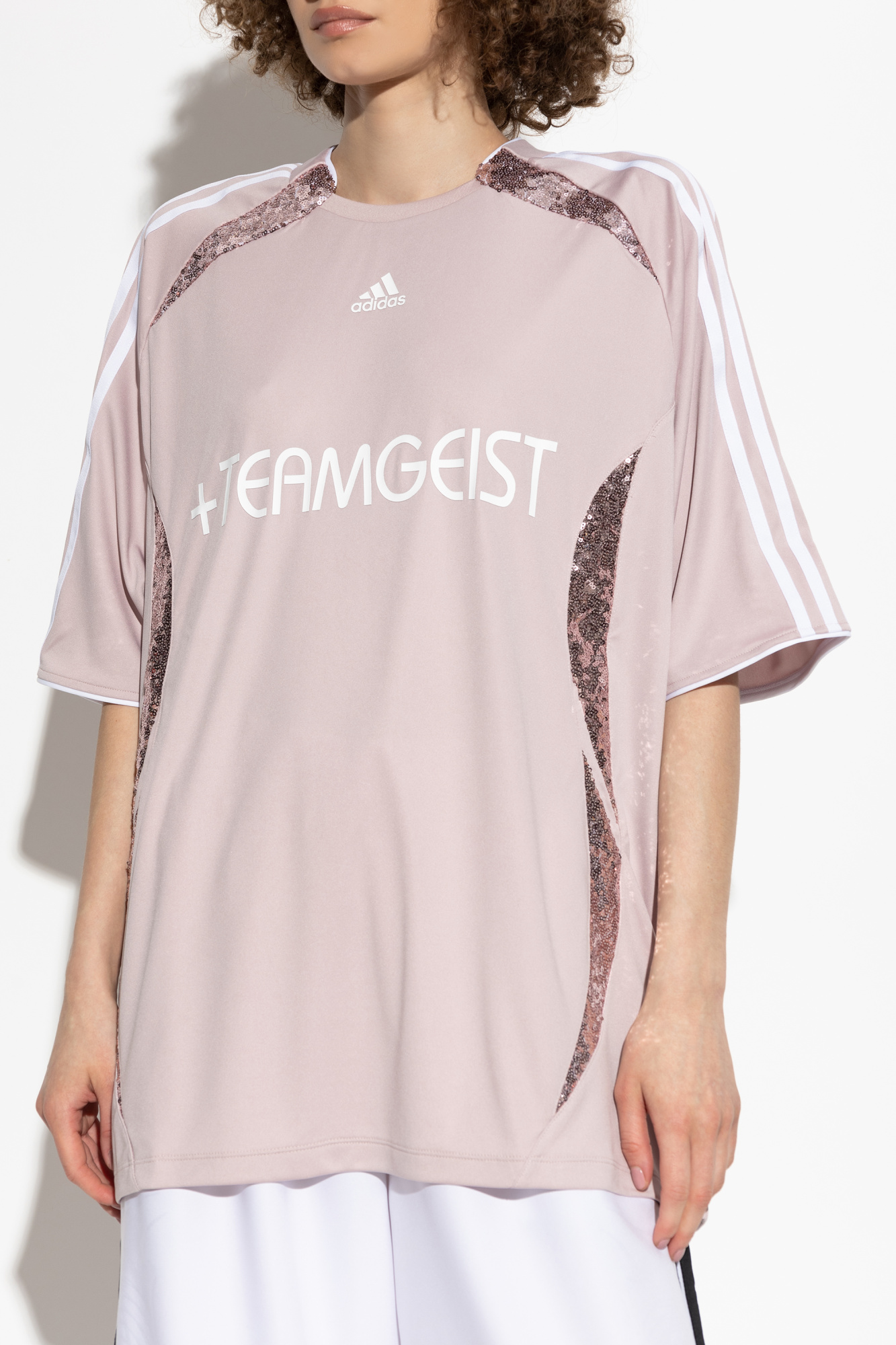 Pink Sequin T-shirt ADIDAS Originals - Vitkac AS